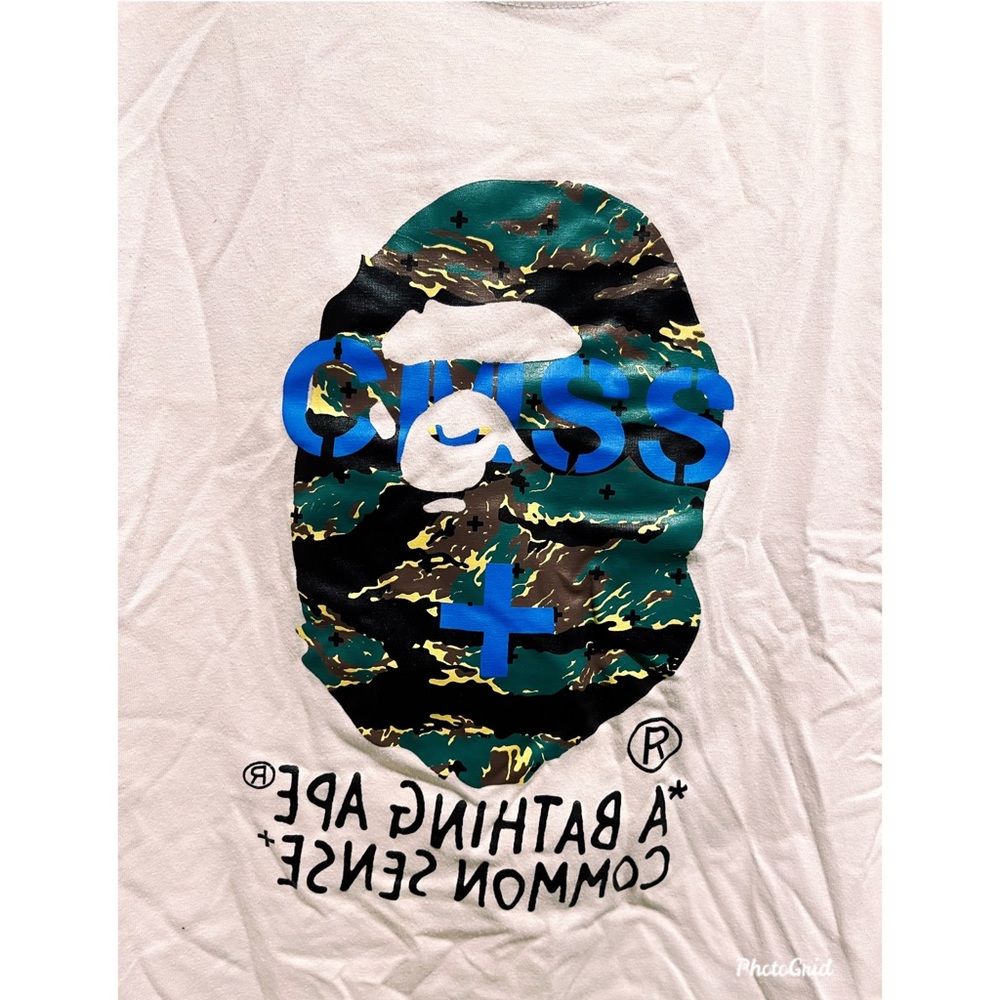 Bape White Tee